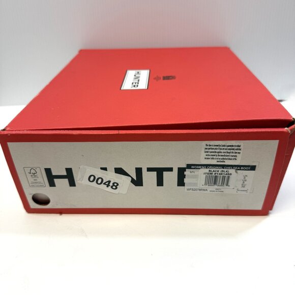 Hunter Original Chelsea Rain Boots | Black | Women’s 7 | New With Box - Picture 10 of 10